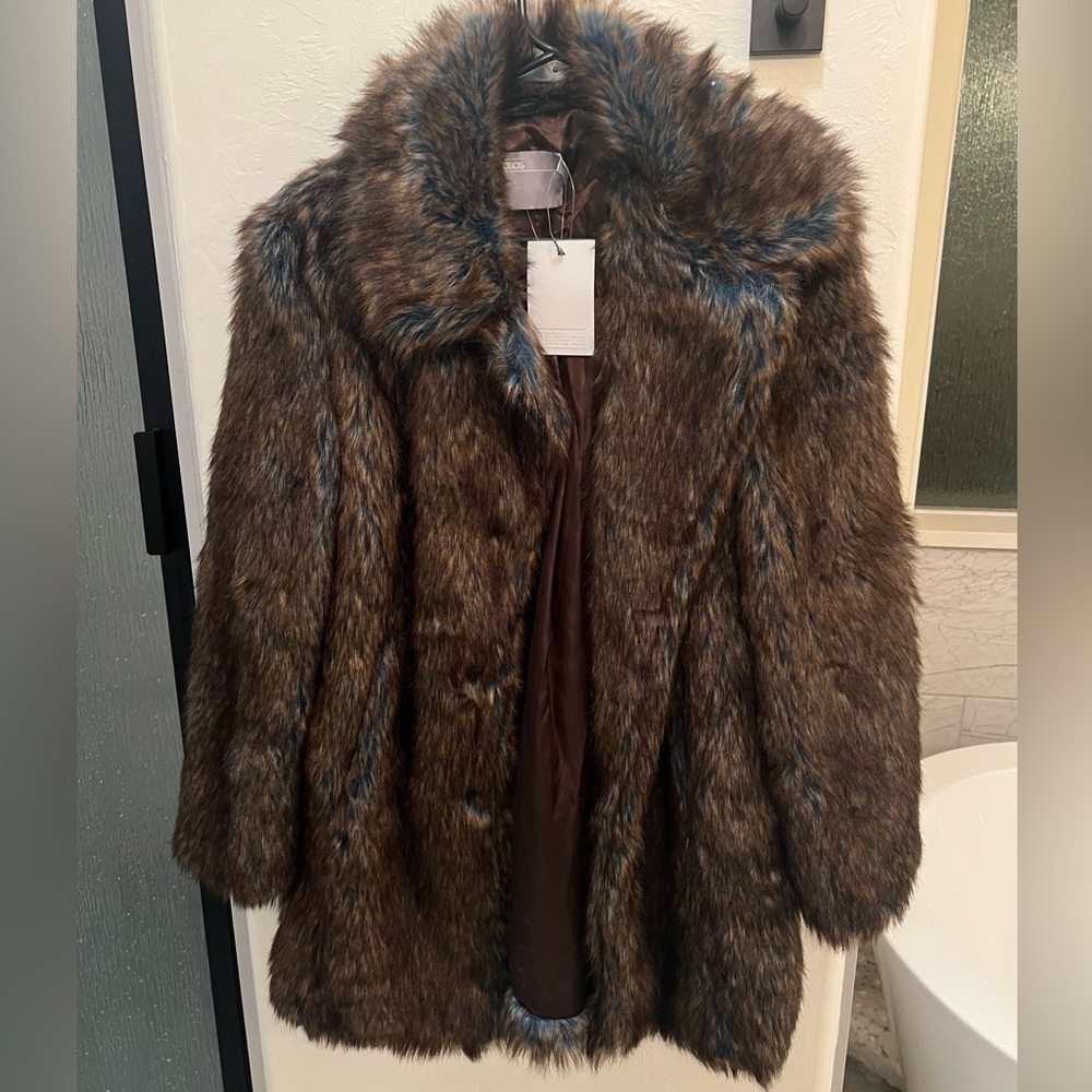 Faux fur coat